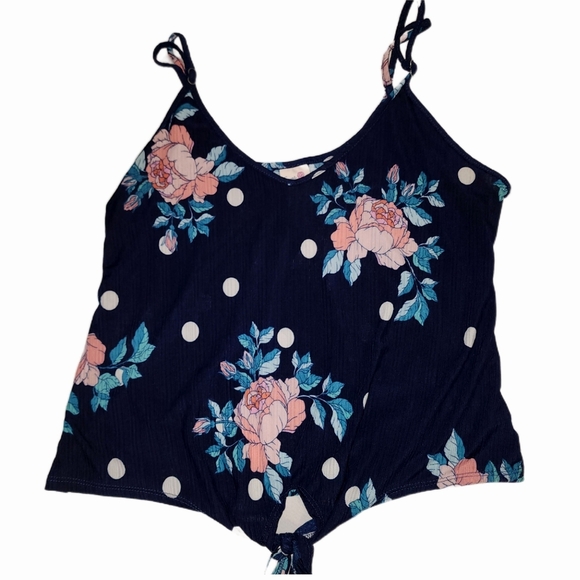 PINK & Secret Treasures Ladies Short Pajama Sets - Extra Small -Teal & Floral - Picture 7 of 8